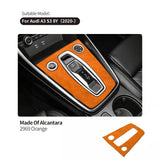 Premium Alcantara Car Center Console Gear Shift Panel Cover for Audi A3 S3 8Y (2020-)