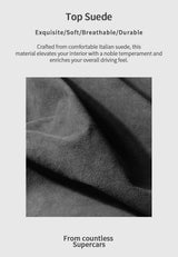 Top Suede For Tesla Model 3 (2020-2023) Model Y (2020-) Door Inner Handle Trim Sticker Car Premium Interior Tuning Accessorie