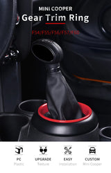 Gear Shift Lever Trim Ring for MINI Cooper Car Interior Accessory GMUNI