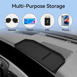 Hyundai Santa Fe 2024 2025 Car Dashboard Storage Box Display Screen Rear Tray Organizer Accessories Tidying Black Dash Access