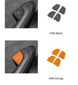 For Tesla Model 3 (2024-) / Model Y (2025-) Car Door Switch Button Anti Scratch Trim Sticker Carbon Fiber Interior Accessories