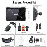 5Inch Waterproof Motorcycle Monitor with CarPlay & DVR Android Head Unit AKAMATE