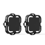 Motorcycle Headlight Fog Lights Led Auxiliary Driving Light Spotlight Emark Dual Color Flasher Moto Fog Lamp 12V Led Work Light