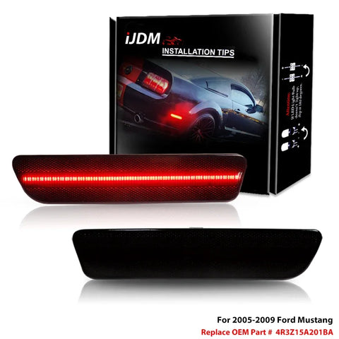 Smoked Rear LED Side Markers For Ford Mustang 05-09 Car Interior Accessory iJDM