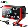 12V 8A Smart Car Battery Charger Automatic Start Fast Charger Pulse Repair Motorcycle Truck Battery Charger GEL Lead Acid