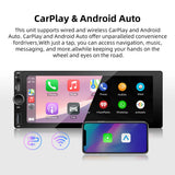 6.86-inch Wireless CarPlay Android Auto 1-Din Stereo Head Unit Android Head Unit ANYFAR