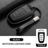 Leather Car Key Case Cover Shell Fob For Hongqi