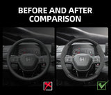 Suede Carbon Fiber Steering Wheel Cover for Honda Car Interior Accessory Hocasen