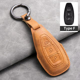 Car Key Cover For Ford Puma Grand C Max Focus Mondeo Kuga Fiesta Ecosport Transit Kuga Leather Car Key Case Cover