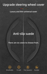 Subaru Anti-Slip Suede Steering Wheel Cover Set