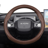 Perforated Leather Steering Wheel Cover for Aion
