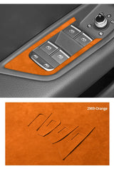 For Audi A4L A4 S4 A5 S5 RS4 RS5 Q5L SQ5 Q5 Q7 Made of Alcantara Car Window Switch Panel Trim Sticker Auto Interior Accessories