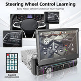 7" Retractable Screen 1Din Car Radio Universal Android Head Unit AKAMATE