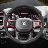 Anti-Slip Suede Steering Wheel Cover for Ram 1500