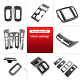 Carbon Fiber Interior Trim Kit for Volvo XC40 C40 Car Interior Accessory LINGLUYANG