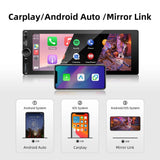 6.9 Inch 1DIN Multimedia CarPlay Android Auto Touch Stereo Android Head Unit LEXXSON