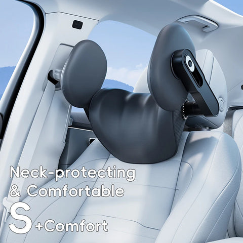 3-in-1 Car Headrest & Neck Support Pillow with 6-Way Adjustable Headrest Accessory NONE