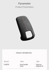 For Peugeot 508 2008 4008 5008 Gear Shift Knob Boot Cover Trim Stickers Car Premium Interior Tuning Accessory Made of Alcantara
