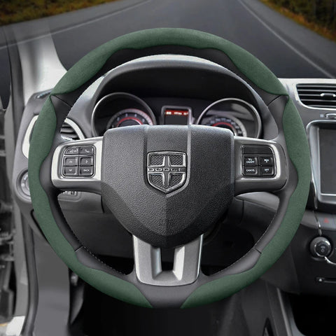 Anti-Slip Suede Wheel Cover for Dodge Charger Ram Car Interior Accessory Hocasen
