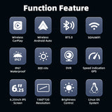 6.25 inch Wireless CarPlay GPS for Universal Motorcycles