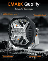 4 Inch Car Led Work Light Bar 12v Amber DRL Driving Light Spotlight for Jeep Offroad Boat Tractor Truck 4x4 SUV ATV LED Work