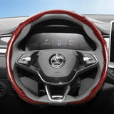 Steering Wheel Cover Carbon Fiber for Skoda Octavia