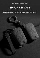 Suede Cars Key Case Cover For Toyota Auris Corolla Reiz Avensis Rav4 Levin Camry Verso Yaris Scion Aygo Protector Keychain Sh