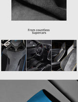 For BMW X1 F48 (2016-2022) Made of Alcantara Center Console Handbrake Button Knob Trim Sticker Car Interior Accessory OEM