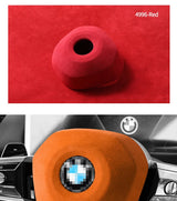 Top Suede For BMW 5er l5 G60 (2023-) X3 G45 (2025-) Steering Wheel Panel Cover Boot Car Premium Interior Accessories Style B