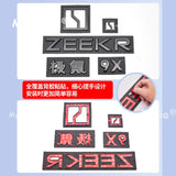 Car Black ABS Front Logo Car Tail Badge Cover Decor Sticker Frame Garnish Exterior Decoration Sticker | Car Accessory My Zofi
