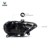 RGB Dual Beam LED Headlights for Mustang 2018-21 Car Interior Accessory Vland