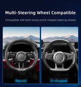 Universal D-Shaped Carbon Fiber Steering Wheel Wr