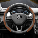 Anti-Slip Segmented Steering Wheel Cover for Skoda Cars