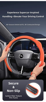 Premium Snap-On Suede Cover for Opel Steering Wheels Car Interior Accessory Hocasen
