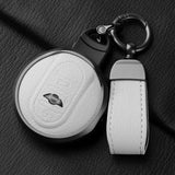 Metal and Leather Car Key Case Cover for Bmw Mini