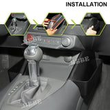 Gear Shifter Storage Box for Ford Mustang 2024-2025 Car Interior Accessory HEBE