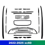 Black Fog Light Sticker Body Trim for Volvo XC60 18-26