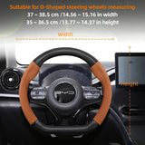 BYD Suede Matte Carbon Fiber Steering Wheel Cover