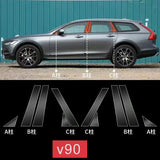 Window Side Post TPU Protective Film for Volvo Car Interior Accessory LINGLUYANG V90 2016-2023