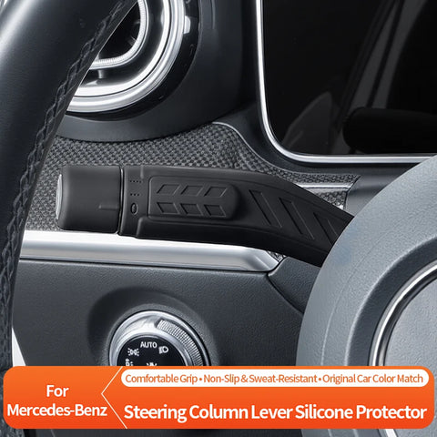 Silicone Steering Column Lever Protector Cover ( Wiper & Turn Signal Stalk) For Mercedes-Benz 2023-2026 Original Color Matchi