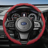 Breathable Leather Steering Wheel Cover for Subaru