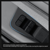 Tesla Model Y Launch 2025 Juniper Car Glass Lift Switch Panel Door Armrest Lift Control Trim Cover Silicone Car Interior Acce
