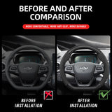 Suede Carbon Fiber Wheel Cover for Chery Car Interior Accessory Hocasen