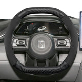 Zeekr Suede Carbon Fiber Steering Wheel Cover Trim Car Interior Accessory Hocasen