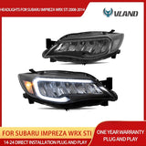 Headlights LED Reflective for Subaru Impreza 08-14 Car Interior Accessory Vland