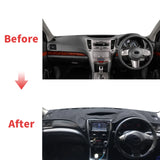 Custom Fit Dashboard Cover Mat for Subaru Outback Legacy 2010-2014 Dashboard Mat CATUSIKI