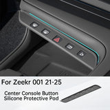 For Zeekr 001 21-25 Car Center Console Button Silicone Pad AC Key Protective Film Scratch-resistant Interior Accessories