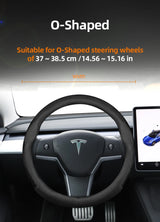 Ultra-Thin Leather Steering Cover for Tesla 2024 Car Interior Accessory Hocasen
