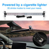 80-LED Traffic Advisor Strobe Light Bar Car Interior Accessory MAGIC COLORM
