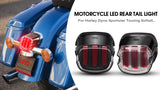 Black 5.75Inch Motorcycle Projector Led Headlight 5.75" H4 Headlamp With DRL For Harley Bike For Sportsters XL XG XR VRSCD Dy
